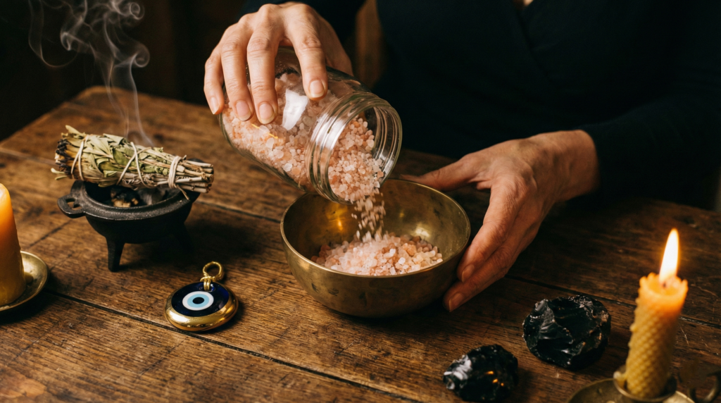 Enlever le mauvais œil avec du sel