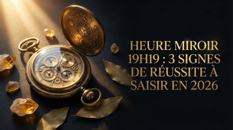 Heure miroir 19h19 : 3 signes de réussite à saisir en 2026