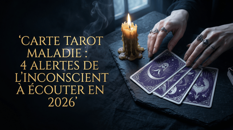 Carte tarot maladie : 4 alertes de l&rsquo;inconscient à écouter en 2026