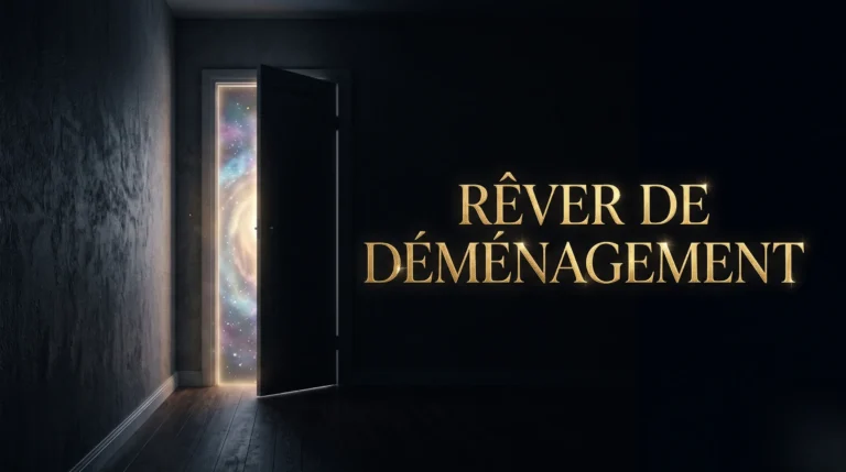 Une porte entrouverte vers la lumière pour illustrer les secrets du rêve de déménagement.